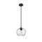 Z-Lite Chloe Pendant, 1-Light, 10 In.W x 9.5 In.H, Matte Black/Clear 490P10-MB - alternate 4